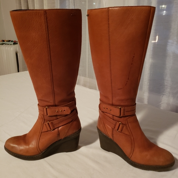 Clarks Goretex Leather Boots sz 7.5 - Picture 2 of 7